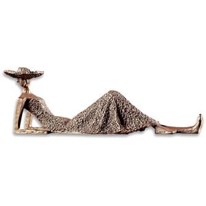Bowery Hill Summer Days Heavily Textured Sculpture in Antique Bronze