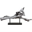 Bowery Hill Modern Cosma Metallic Sculpture in Antiqued Silver