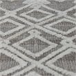 Bowery Hill Modern 8' x 10' Hand Woven Wool Rug in Gray and Ivory