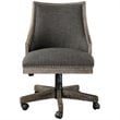 Bowery Hill Contemporary Swivel Desk Chair in Charcoal and Gray