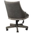 Bowery Hill Contemporary Swivel Desk Chair in Charcoal and Gray