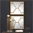 Bowery Hill Contemporary Decorative Mirror in Gold (Set of 2)