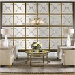 Bowery Hill Contemporary Decorative Mirror in Gold (Set of 2)