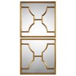 Bowery Hill Contemporary Decorative Mirror in Gold (Set of 2)