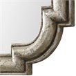 Bowery Hill Contemporary Decorative Mirror in Antique Silver
