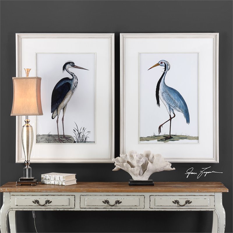 Bowery Hill Contemporary 2 Piece Shore Birds Framed Print Set
