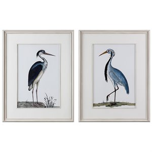 Bowery Hill Contemporary 2 Piece Shore Birds Framed Print Set