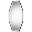Bowery Hill Contemporary Decorative Mirror in Gold and Black