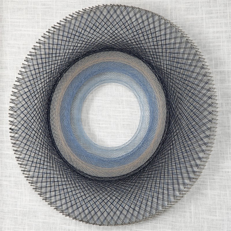 Bowery Hill Contemporary 2 Piece Geometric String Wall Art Set