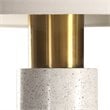 Bowery Hill Contemporary Table Lamp in Bleach Wash and White