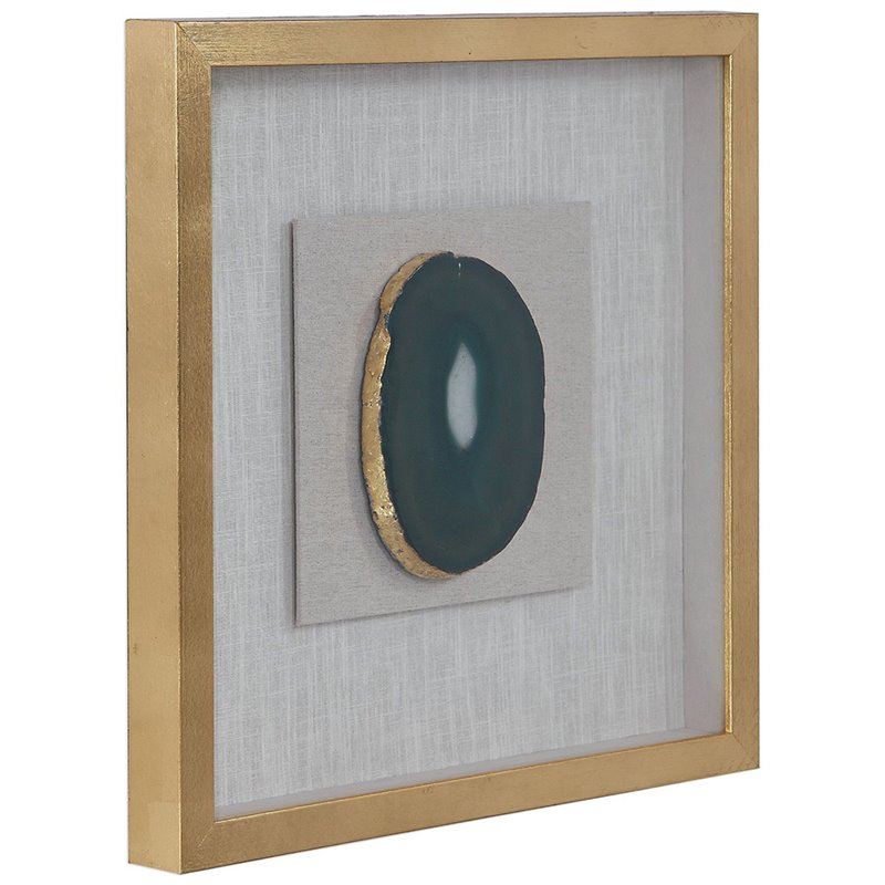 Bowery Hill Contemporary Shadow Wall Sculpture in White and Gold