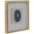 Bowery Hill Contemporary Shadow Wall Sculpture in White and Gold