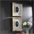Bowery Hill Contemporary Shadow Wall Sculpture in White and Gold