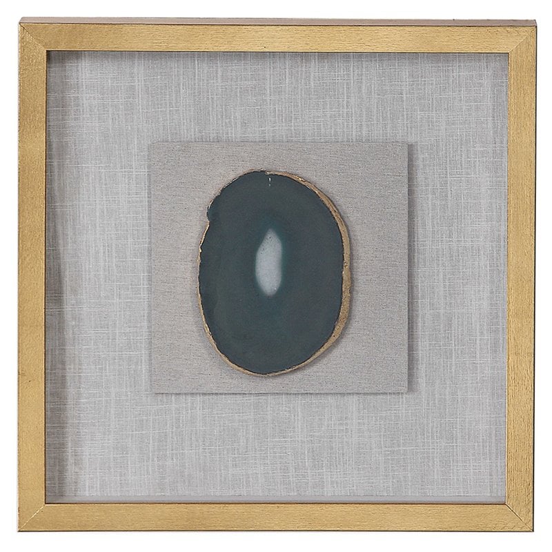 Bowery Hill Contemporary Shadow Wall Sculpture in White and Gold