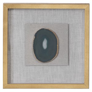 Bowery Hill Contemporary Shadow Wall Sculpture in White and Gold