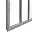Bowery Hill Arched Decorative Mirror in Rust Gray and Off White