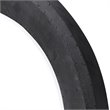 Bowery Hill Contemporary Round Industrial Mirror in Dark Gray