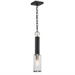 Bowery Hill Modern 1 Light Industrial Mini Pendant in Sanded Black