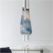 Bowery Hill Contemporary 1 Light Mini Pendant in Blue and White