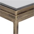 Bowery Hill Modern Nesting Table in Antique Gold (Set of 3)