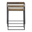 Bowery Hill Modern Nesting Table in Antique Gold (Set of 3)