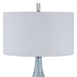 Bowery Hill Contemporary Coastal Table Lamp in Aqua and Teal