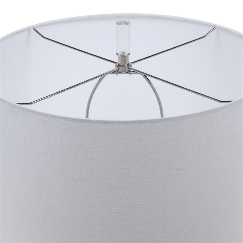 Bowery Hill Contemporary Coastal Table Lamp in Aqua and Teal