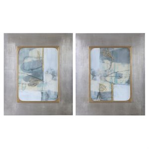 Bowery Hill Contemporary Gilded Whimsy Abstract Print (Set of 2)