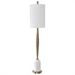 Bowery Hill Modern Mid-Century Buffet Lamp in Antique Brass
