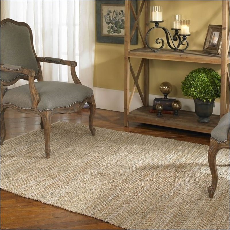 Bowery Hill Modern 9' x 12' Rescued Leather Rug in Beige and Gray