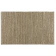 Bowery Hill Modern 9' x 12' Rescued Leather Rug in Beige and Gray