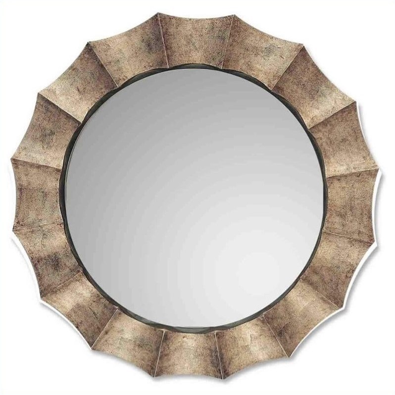 Bowery Hill Contemporary Antique Silver Leaf Wall Mirror