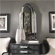 Bowery Hill Wood and Mirror Frameless Arched Wall Mirror Beveled 43.5