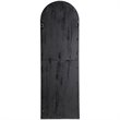 Bowery Hill Contemporary Arched Mirror in Maple Brown
