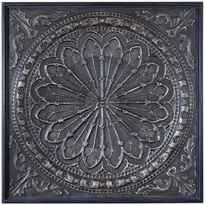 bowery hill contemporary iron wall art in chocoalte brown glaze