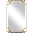 Bowery Hill Metal Framed Glass Mirror in Antique Gold Finish