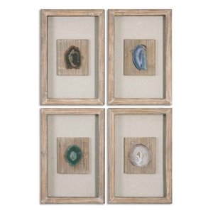 bowery hill contemporary agate stone (set of 4)