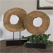 Bowery Hill Contemporary Wooden Sculptures (Set of 2)