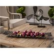 Bowery Hill Contemporary Dark Nickel Cast Aluminium Tray