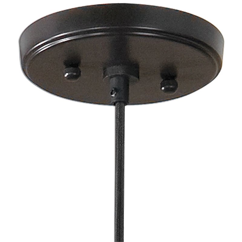 Bowery Hill Contemporary 1 Light Watered Glass Mini Pendant