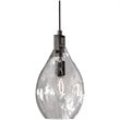 Bowery Hill Contemporary 1 Light Watered Glass Mini Pendant
