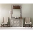 Bowery Hill Contemporary 4-Door Wood Cabinet in Weathered Gray