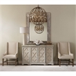 Bowery Hill Contemporary 4-Door Wood Cabinet in Weathered Gray