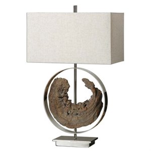 bowery hill contemporary metal driftwood lamp