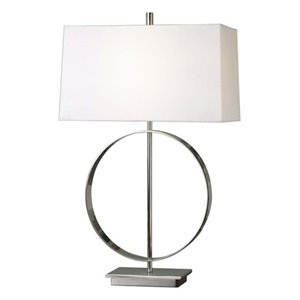 bowery hill contemporary polished nickel lamp