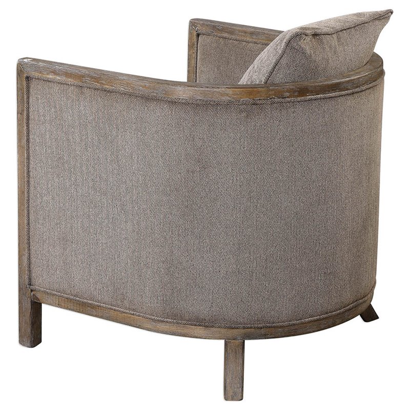 Bowery Hill Contemporary Accent Chair in Gray