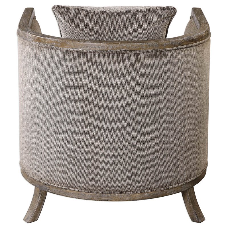 Bowery Hill Contemporary Accent Chair in Gray