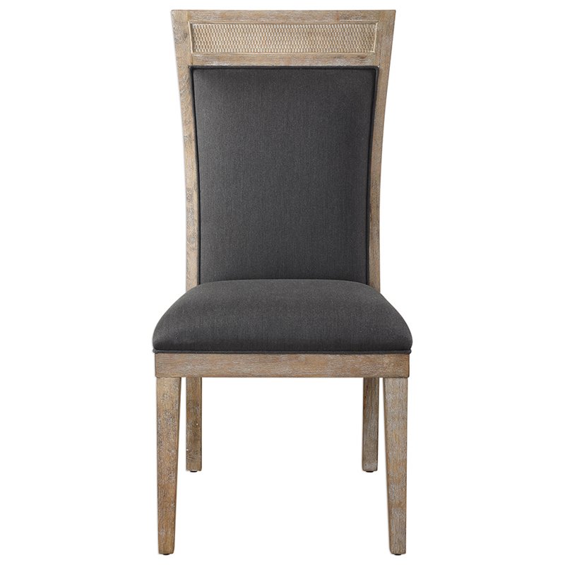 Bowery Hill Contemporary Accent Chair in Dark Gray