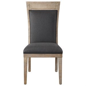Bowery Hill Contemporary Accent Chair in Dark Gray