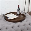 Bowery Hill Contemporary Serving Tray in Brown